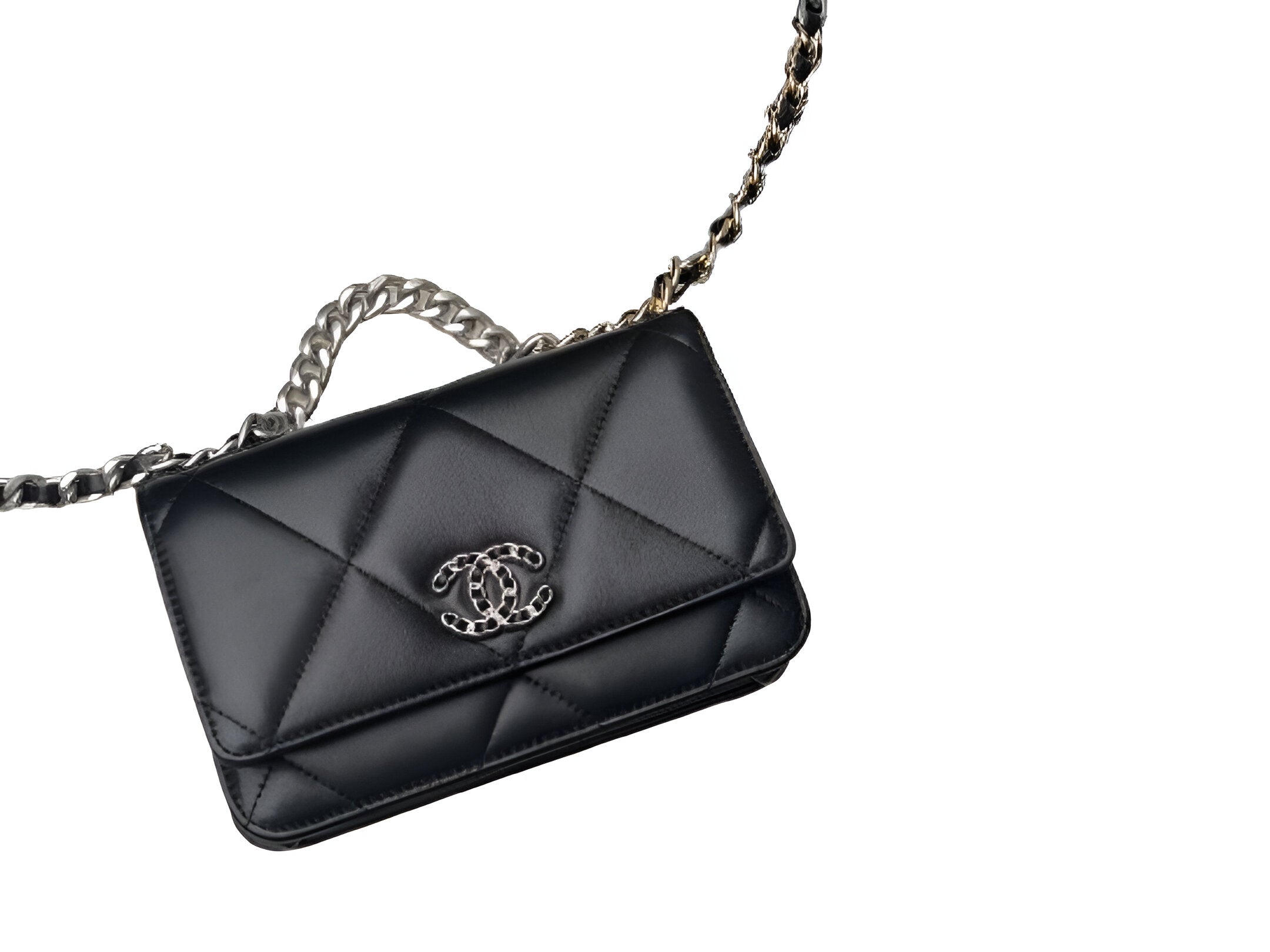 Chanel-Inspired Mini Quilted Crossbody Bag with Chain