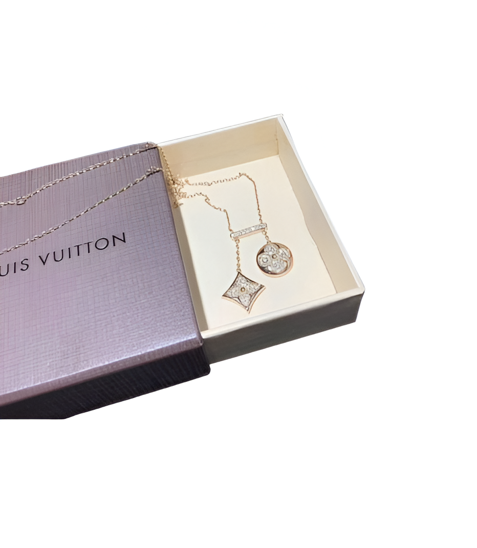 Louis Vuitton Flower Charm Necklace for Women