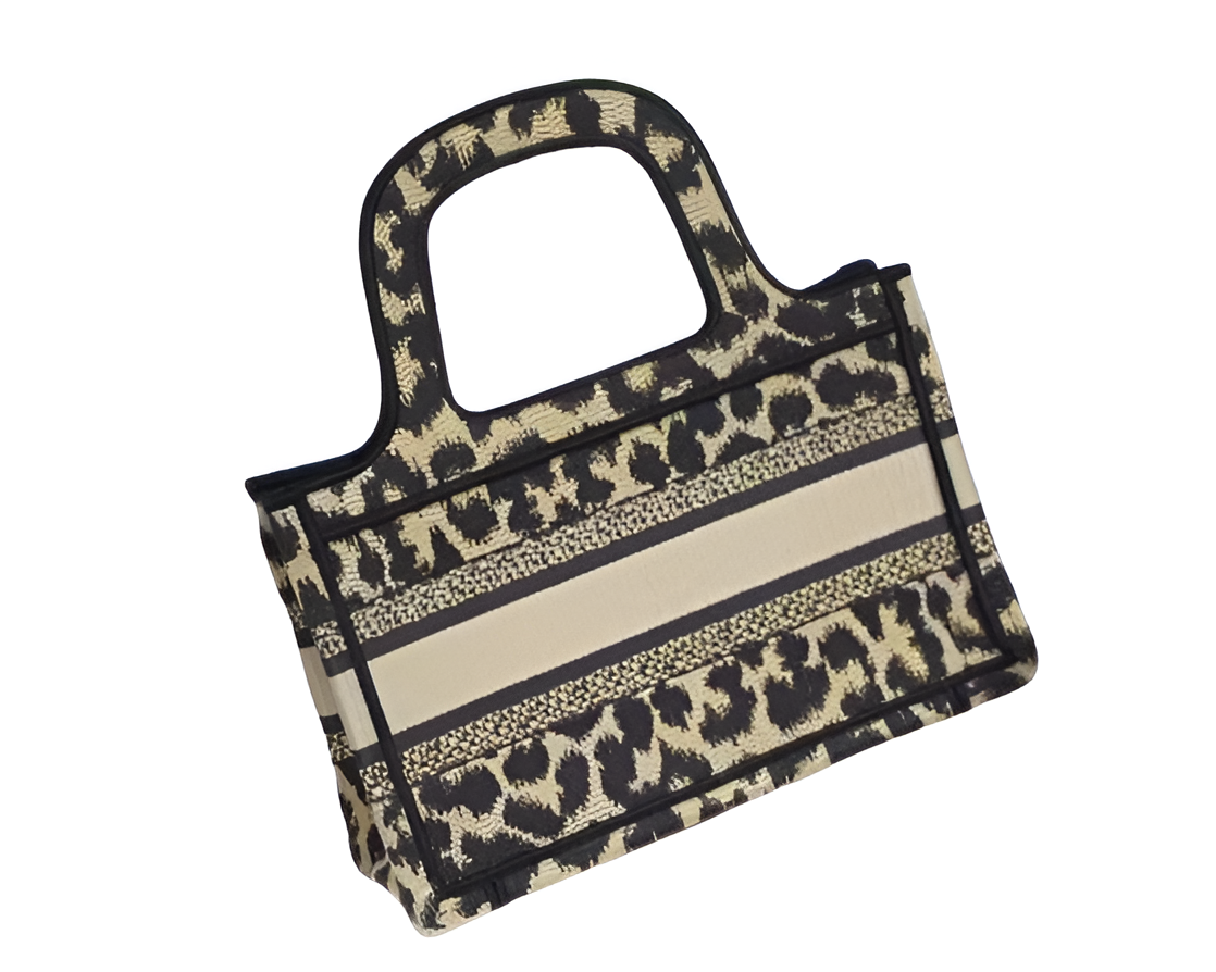 DIOR Leopard Print Mini Tote Bag