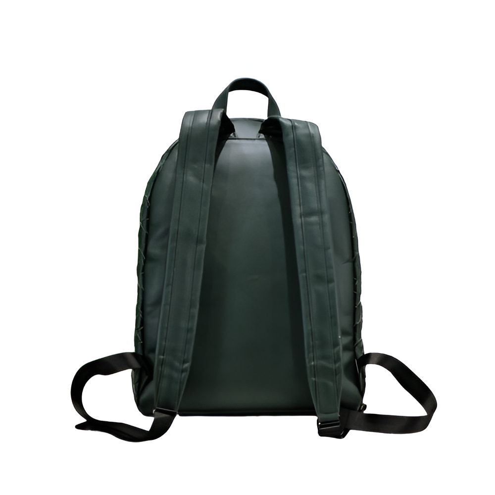 Bottega Green Woven Leather Backpack