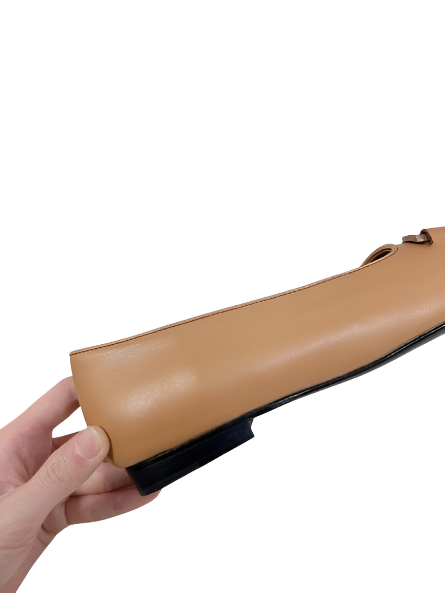 Hermes Women's Brown Leather Loafers