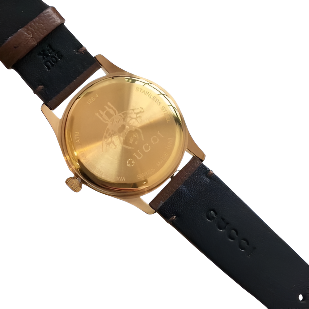 Brown Embroidered Heart Watch - Women's Edition