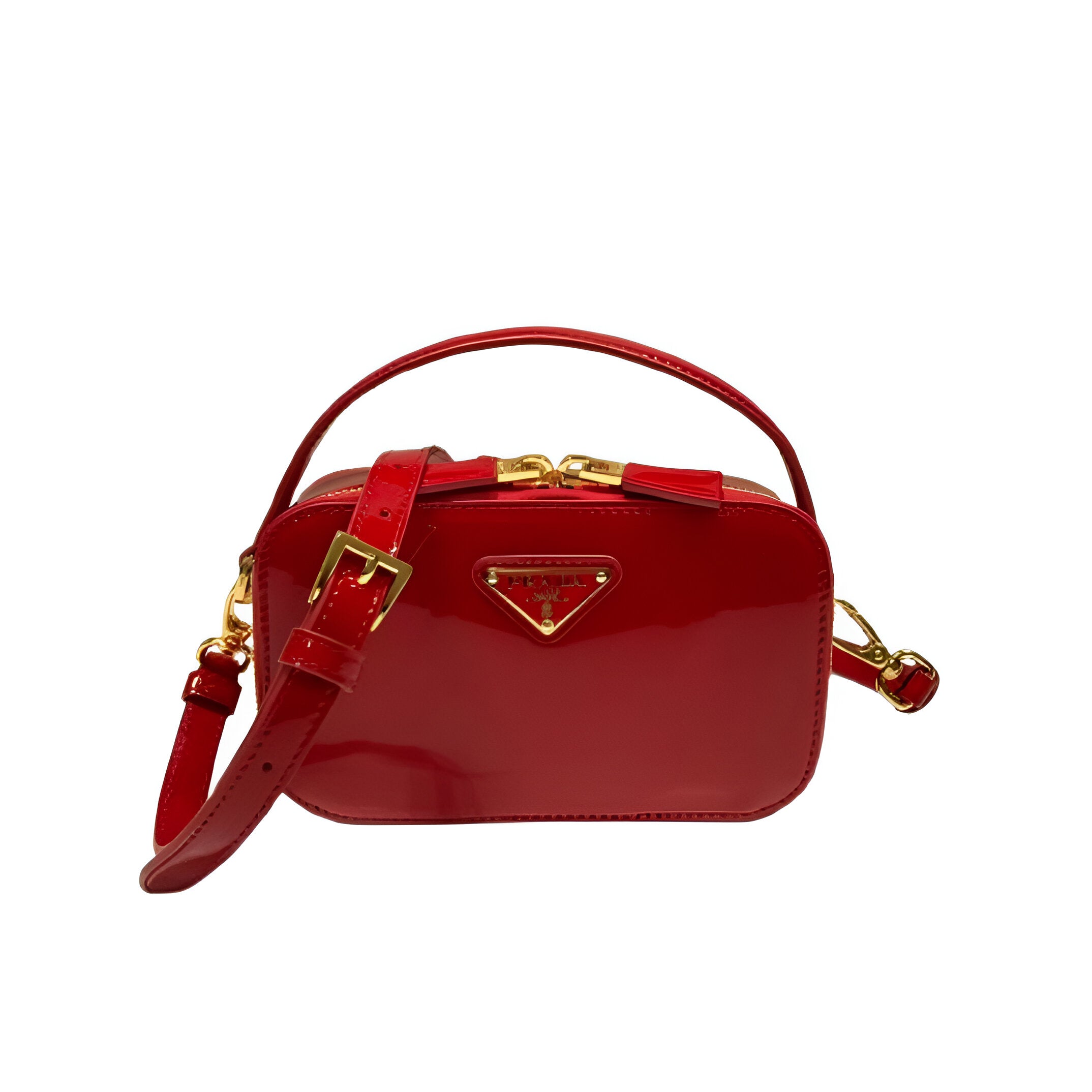 Prada Patent Leather Mini Crossbody Bag