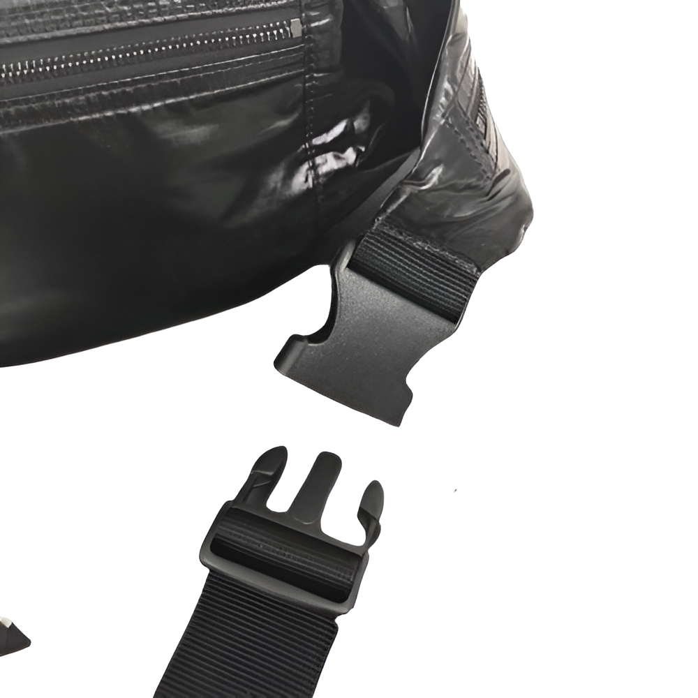 YSL Black Nylon Waist Bag