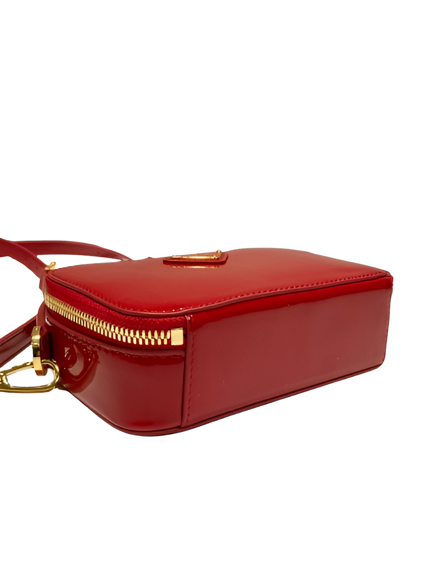 Prada Patent Leather Mini Crossbody Bag