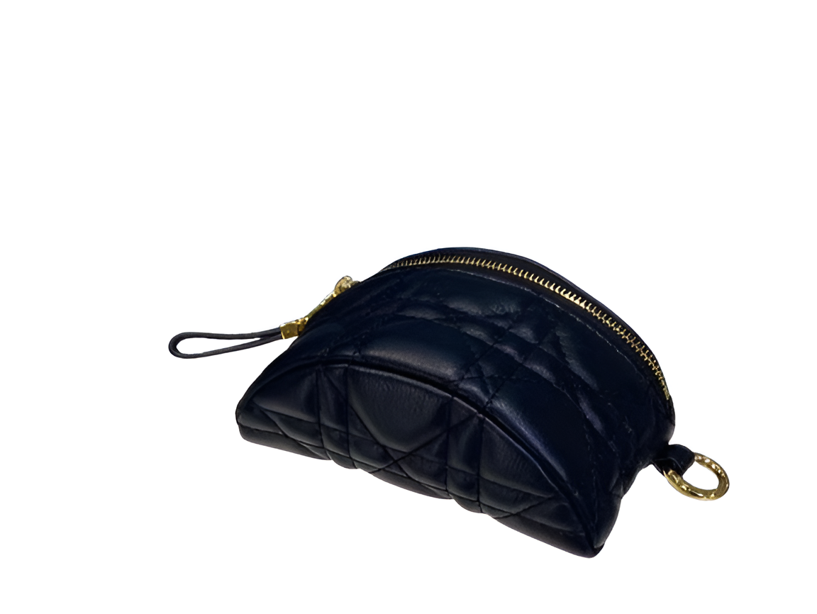 DIOR Quilted Leather Half-Moon Pouch