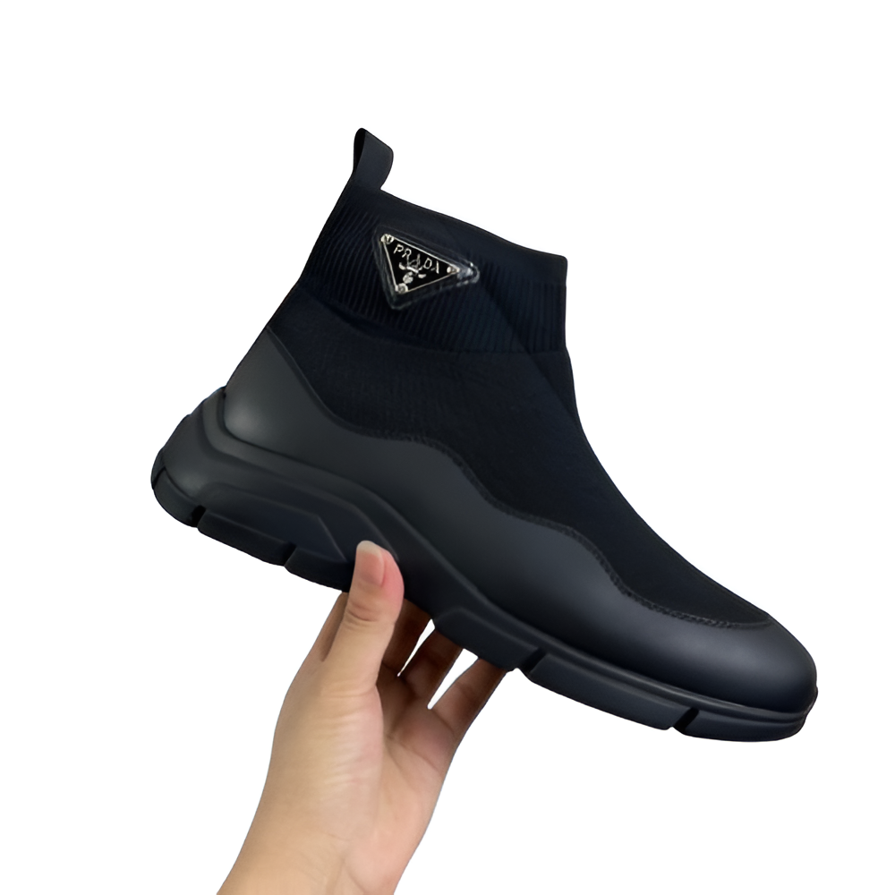 PRADA Men's Black Sock Sneakers