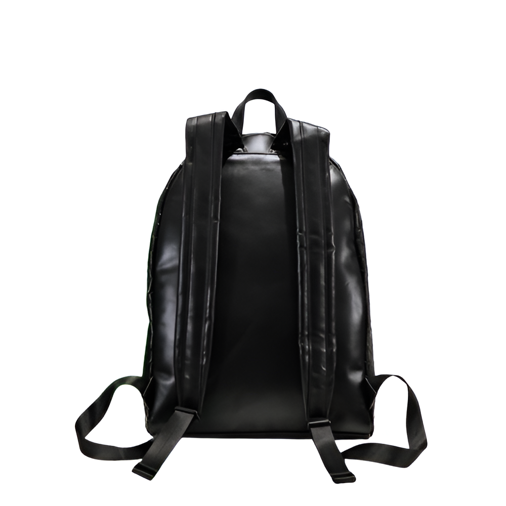 Bottega Black Woven Leather Backpack