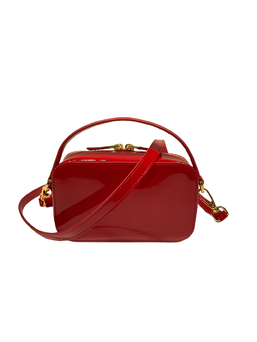 Prada Patent Leather Mini Crossbody Bag