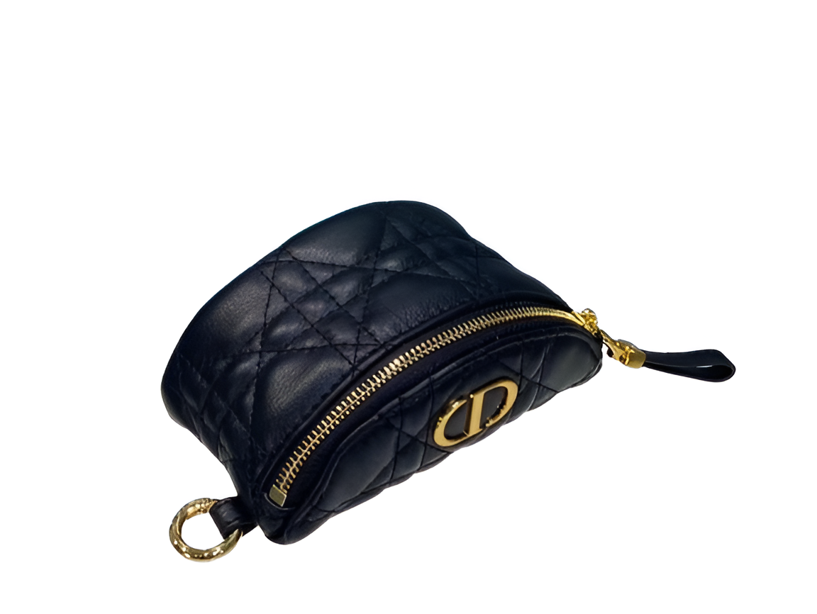 DIOR Quilted Leather Half-Moon Pouch