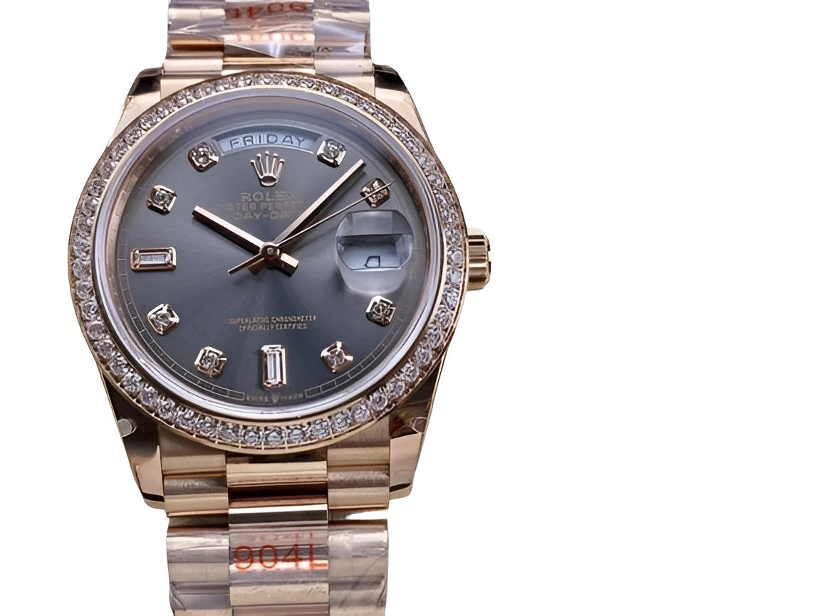 Rolex Day-Date - Diamond Silver Edition