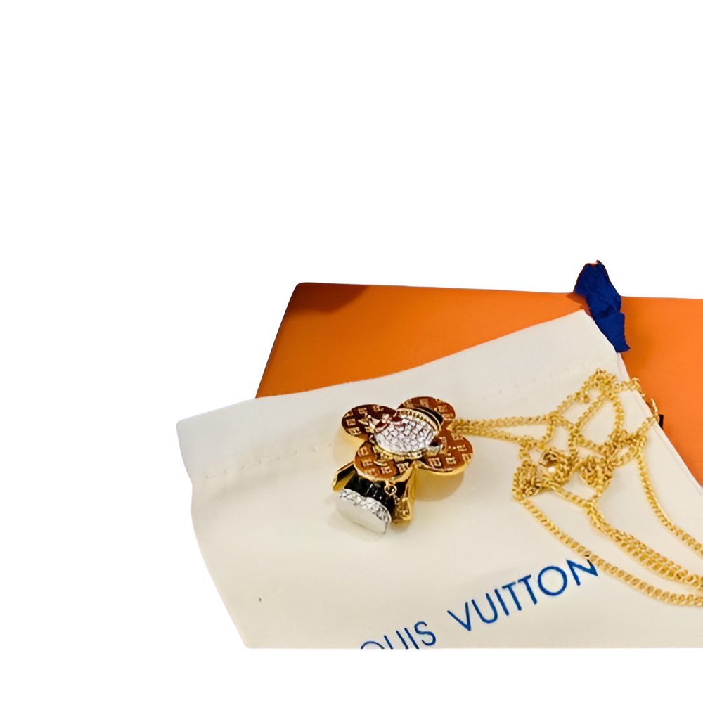 LV Flower Mascot Pendant Necklace for Women