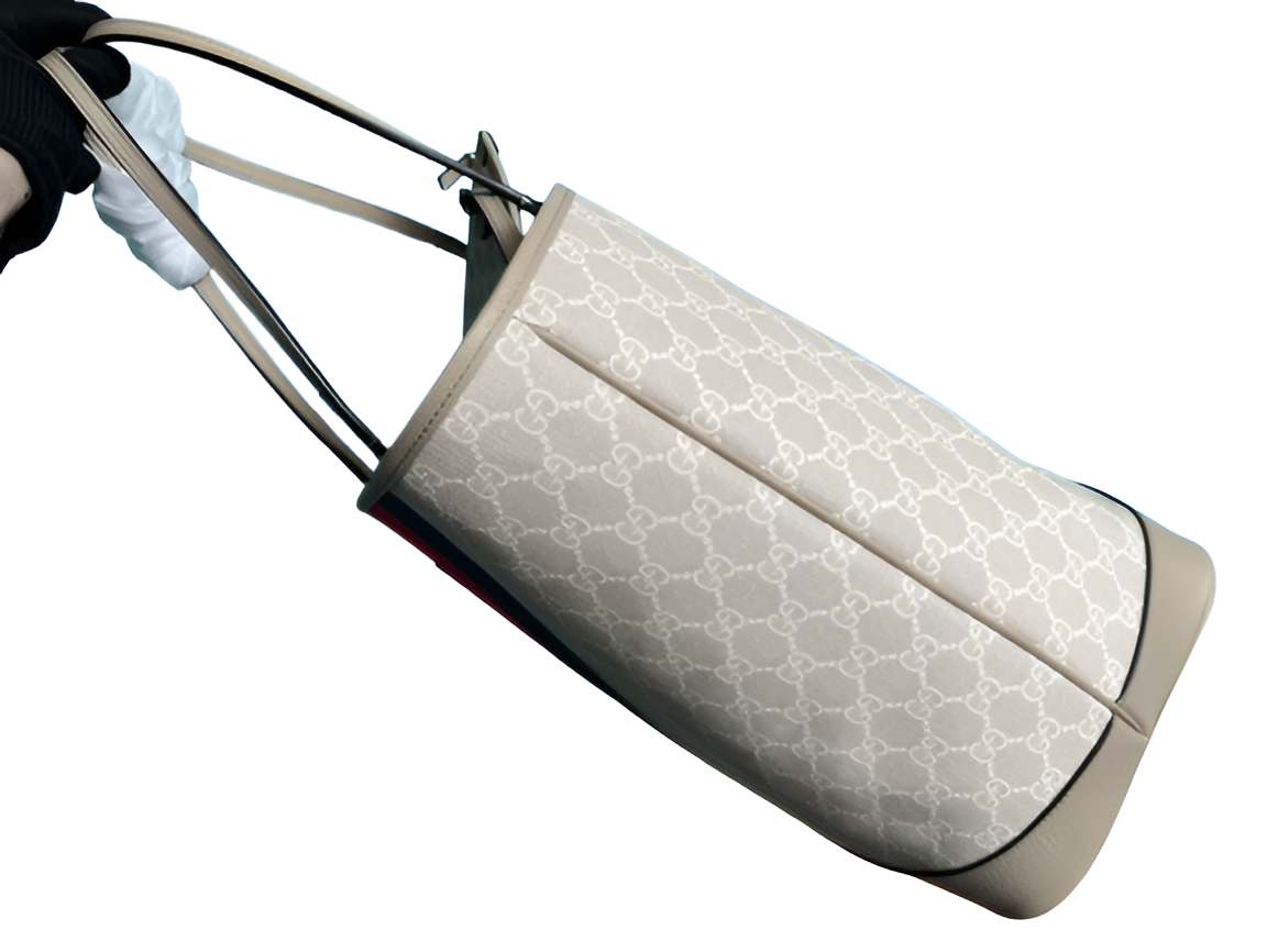 GUCCI Ophidia GG Supreme Tote Bag with Pouch