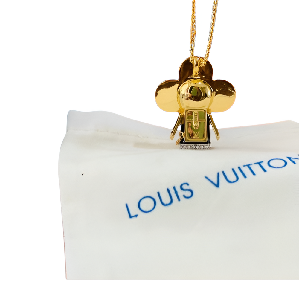 LV Flower Mascot Pendant Necklace for Women
