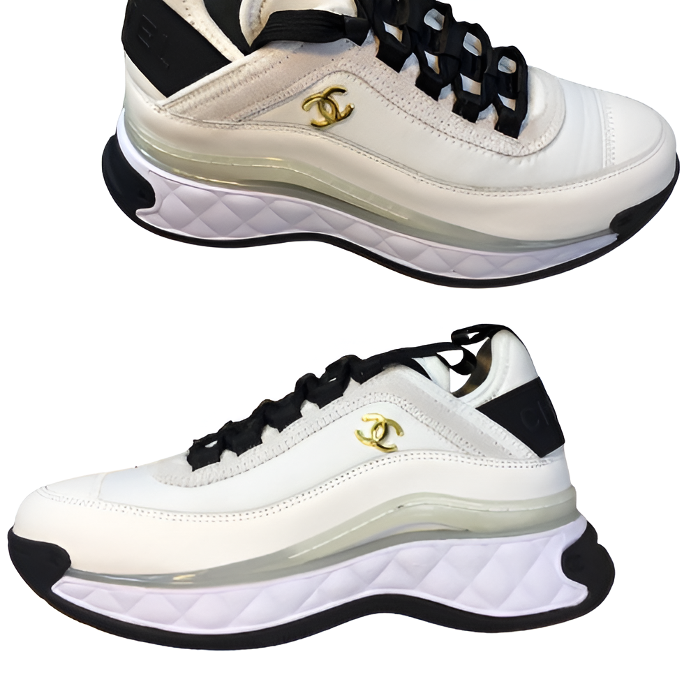 PRADA White & Black Men's Sneakers