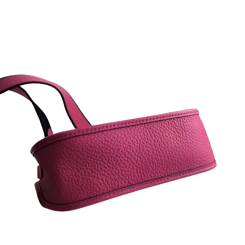 Hermes Fuchsia Pink Leather Shoulder Bag with Adjustable Strap