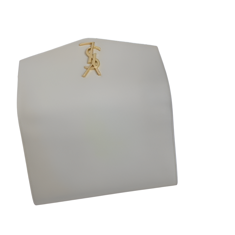 YSL White Leather Chain Bag