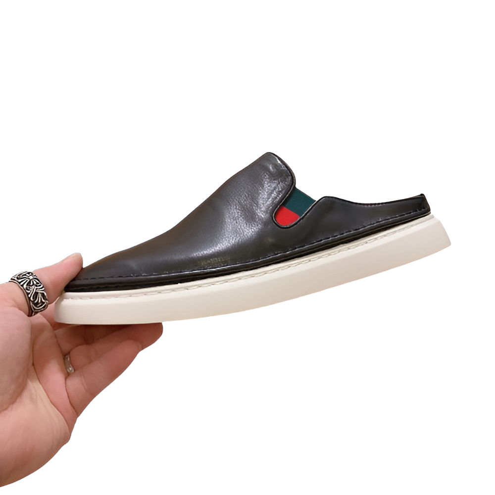 Fendi Men's Leather Slip-On Loafers