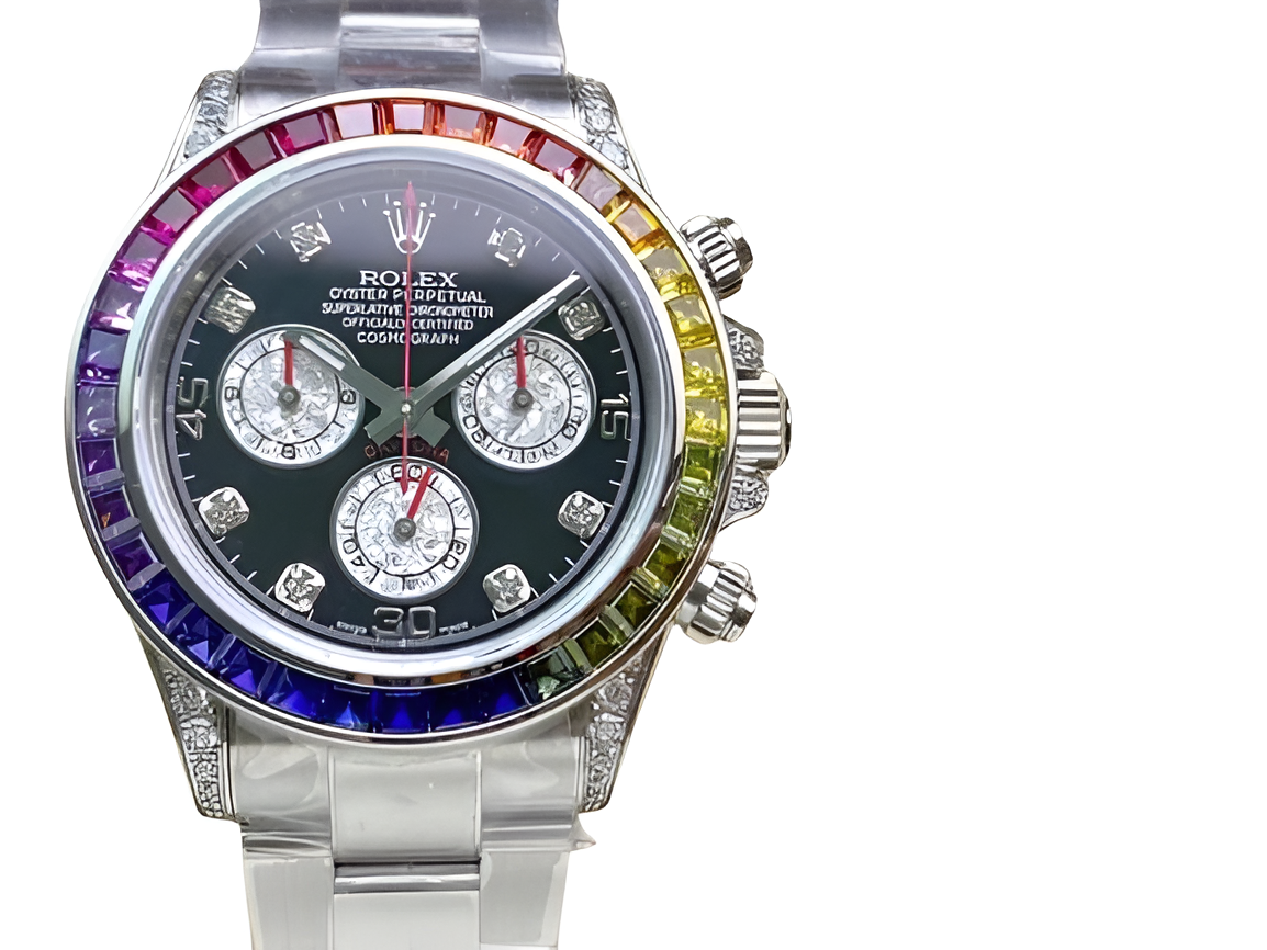 Rolex Daytona "Silver Diamond Rainbow Edition"