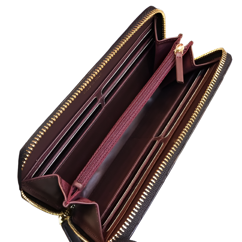 Chanel-Inspired Quilted Zipper Wallet