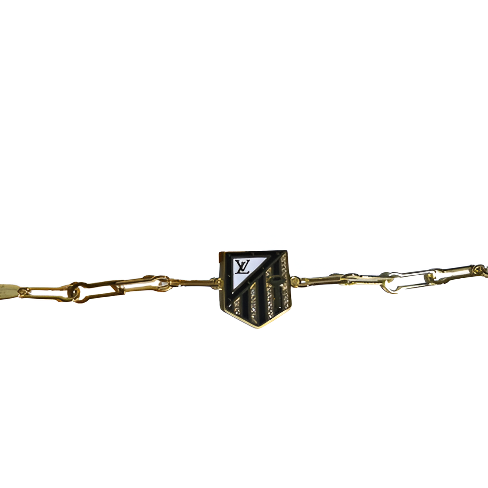 Louis Vuitton Black & Gold Charm Bracelet