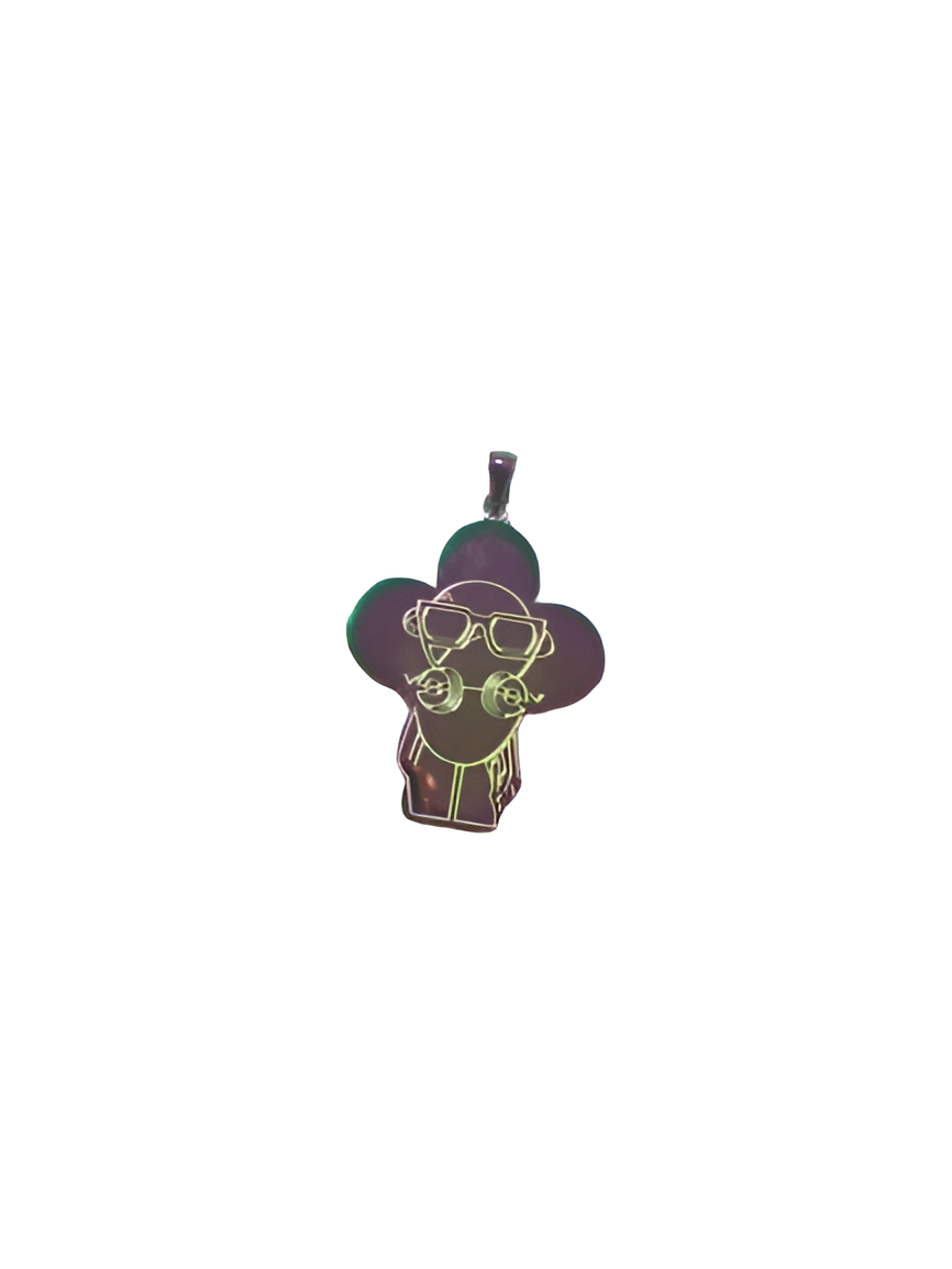 LV Colorful Mascot Pendant Necklace for Men