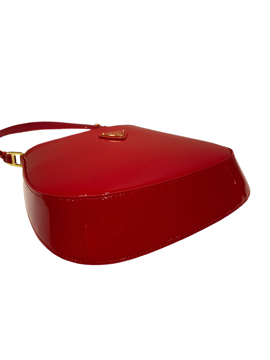 Prada Red Patent Leather Shoulder Bag