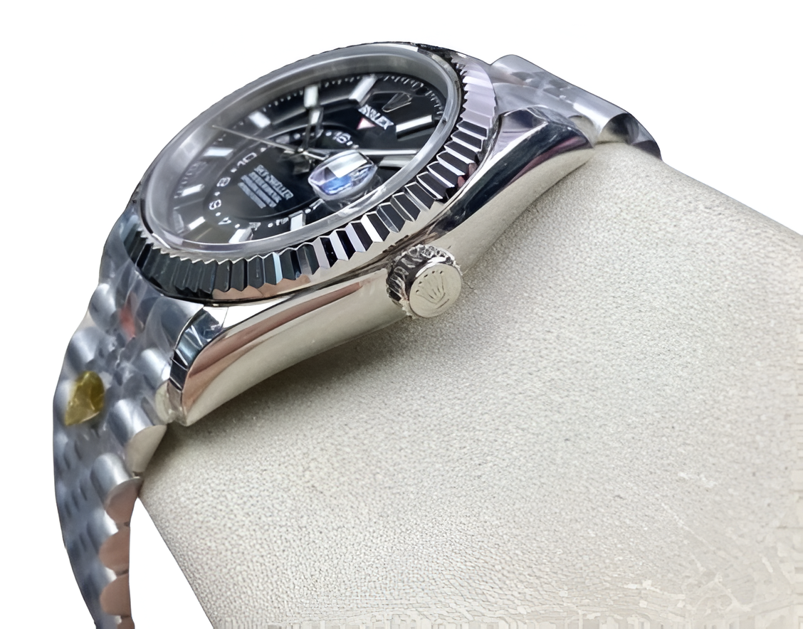 Rolex Sky-Dweller Stainless Steel & Black Dial
