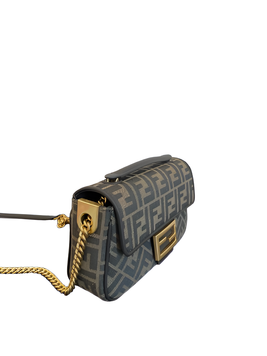 Fendi Monogram Chain Baguette Bag