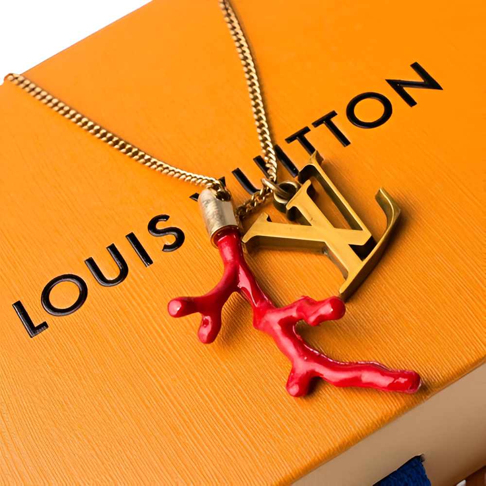 LV Coral Branch Pendant Necklace for Women