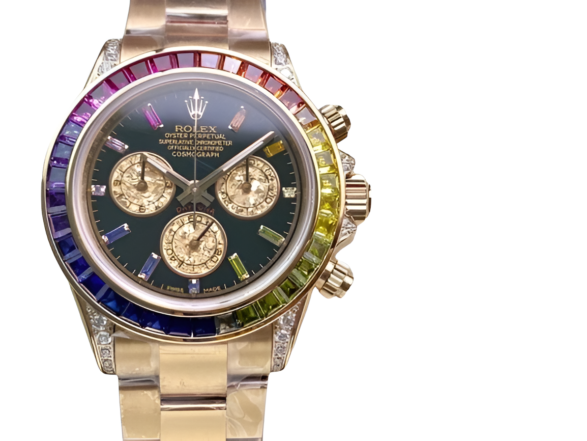 Rolex Daytona "Gold & Rainbow Bezel Edition"
