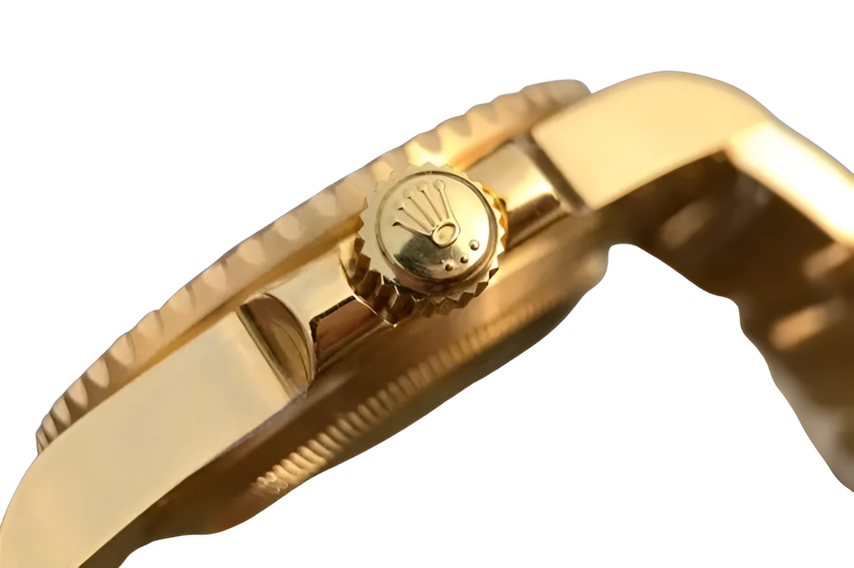 Rolex Submariner 18K Yellow Gold & Champagne Dial with Diamond Markers