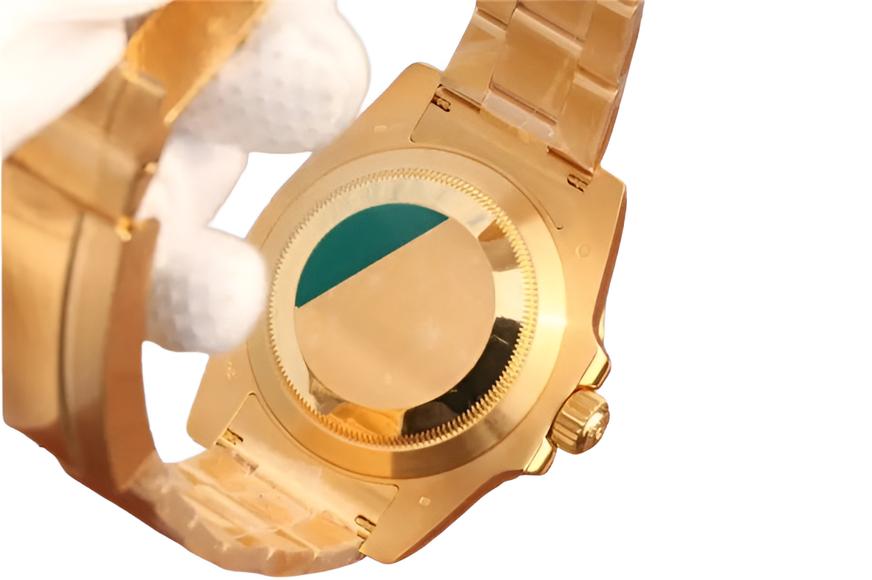 Rolex Submariner 18K Yellow Gold & Champagne Dial with Diamond Markers