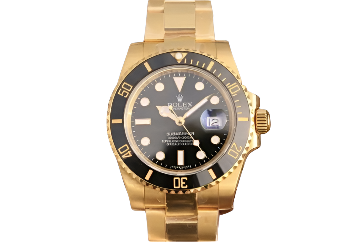 Rolex Submariner 18K Yellow Gold & Black Dial