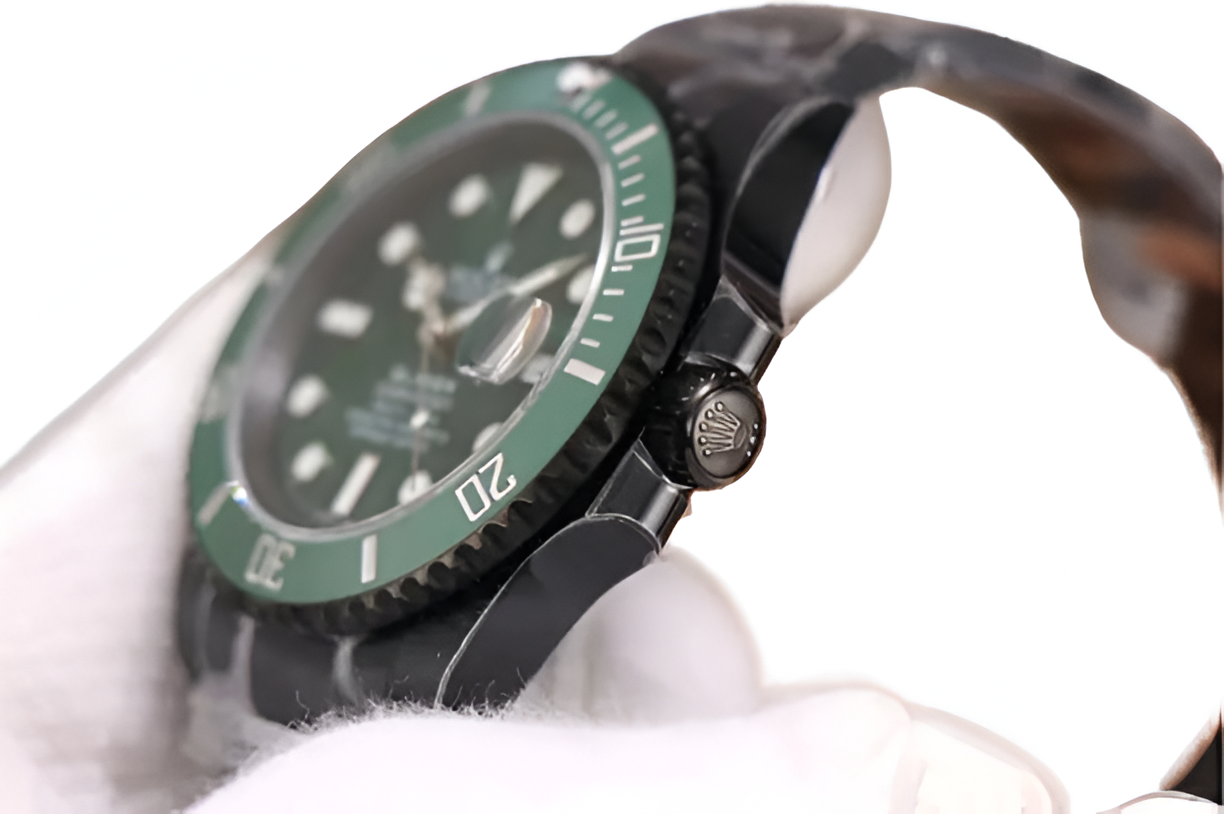 Rolex Blaken Submariner Green Dial & Black PVD Coating