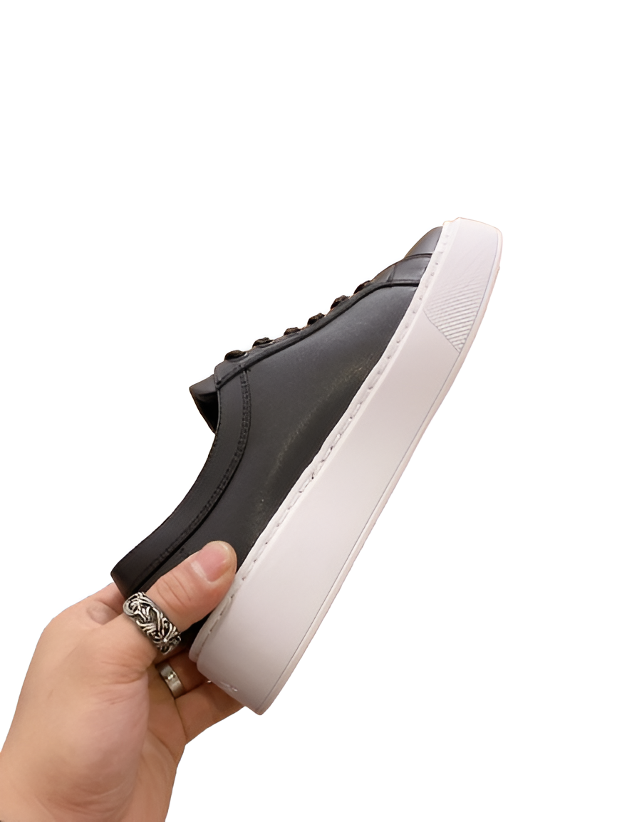 PRADA Men's Black Sneakers with White Logo