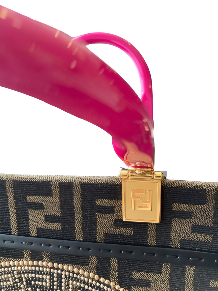 Fendi x Versace Collaboration Tote Bag