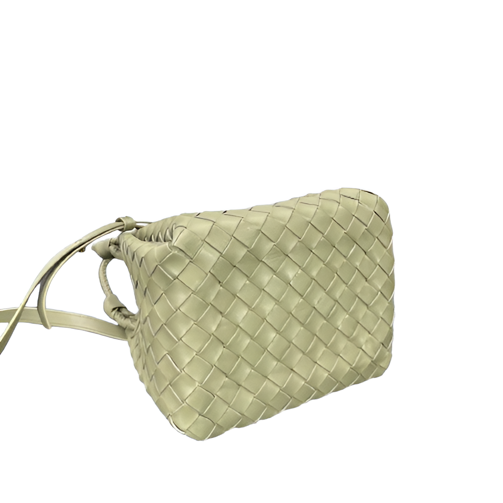 Bottega Sage Woven Leather Bag
