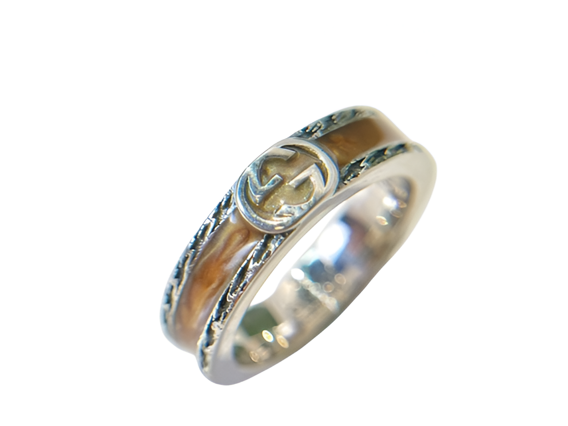 Gucci Double Enamel GG Rings Set