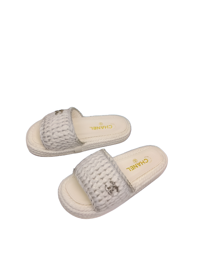 CHANEL Women’s Knit Slides