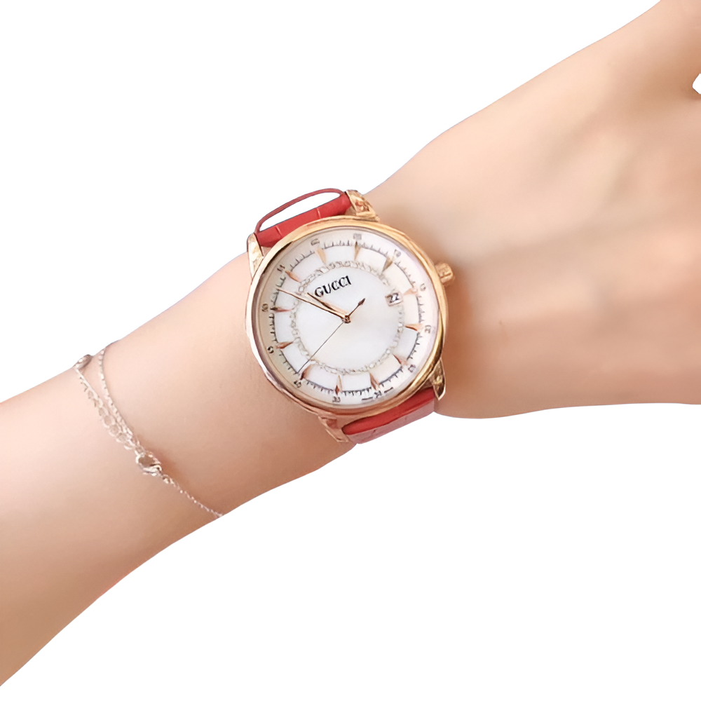 Red Chic Rose Gold Watch - Women's Edition