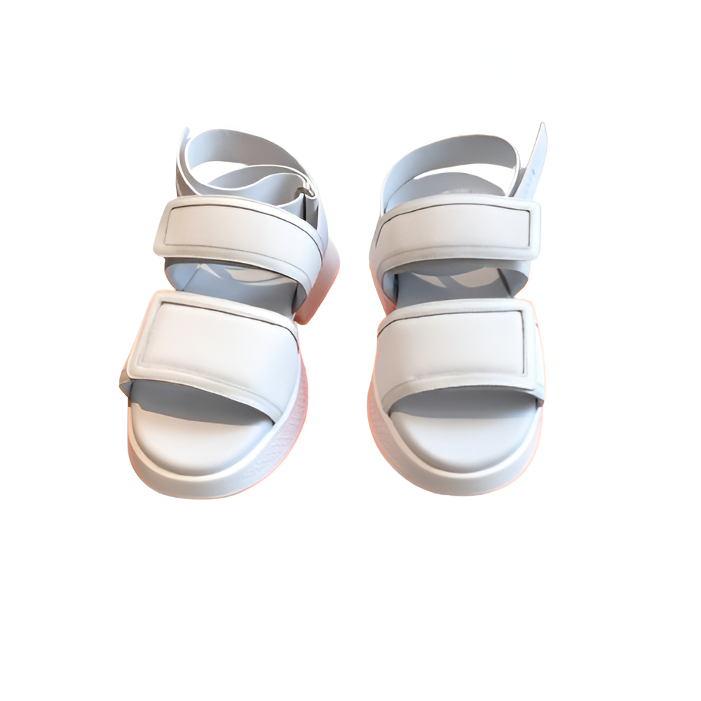 Hermes Women's White Strap Sandals