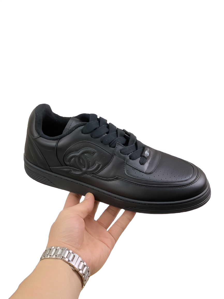 CHANEL Men's Black Sneakers
