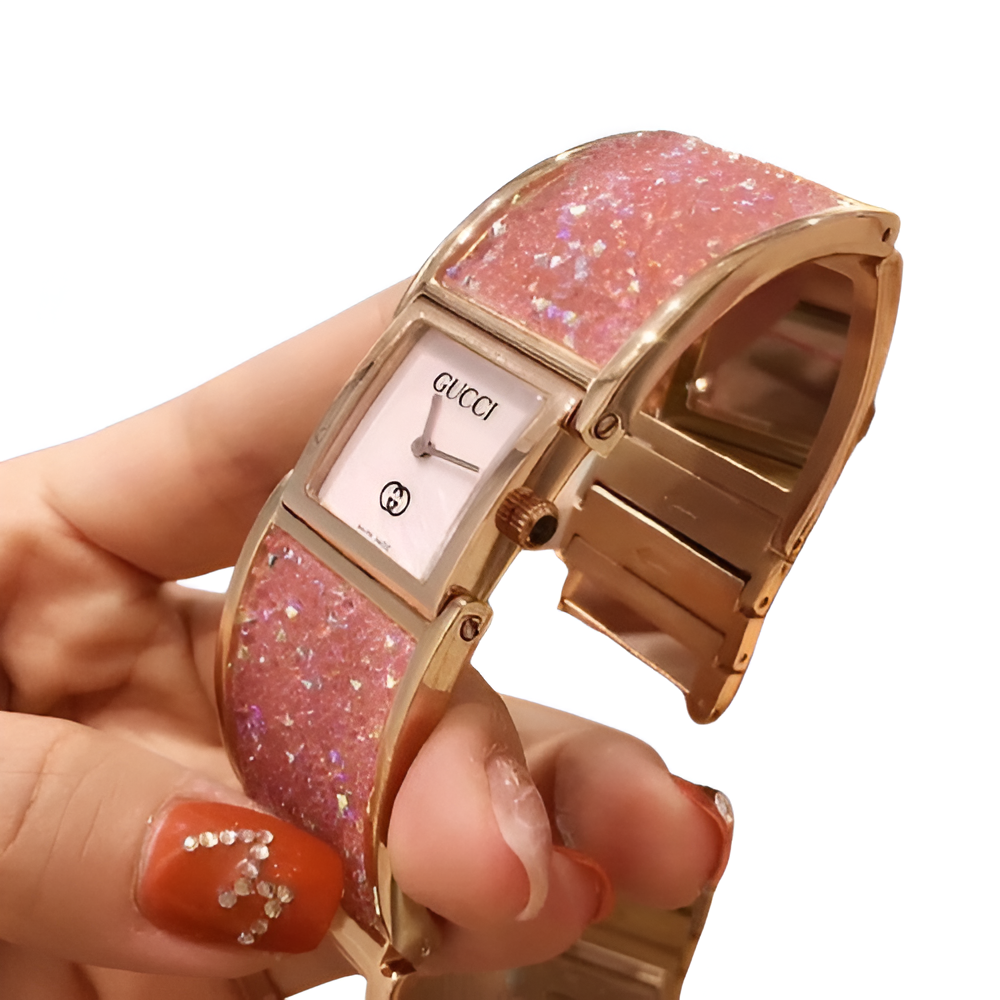 Gucci Women's Pink Glamour Watch Set