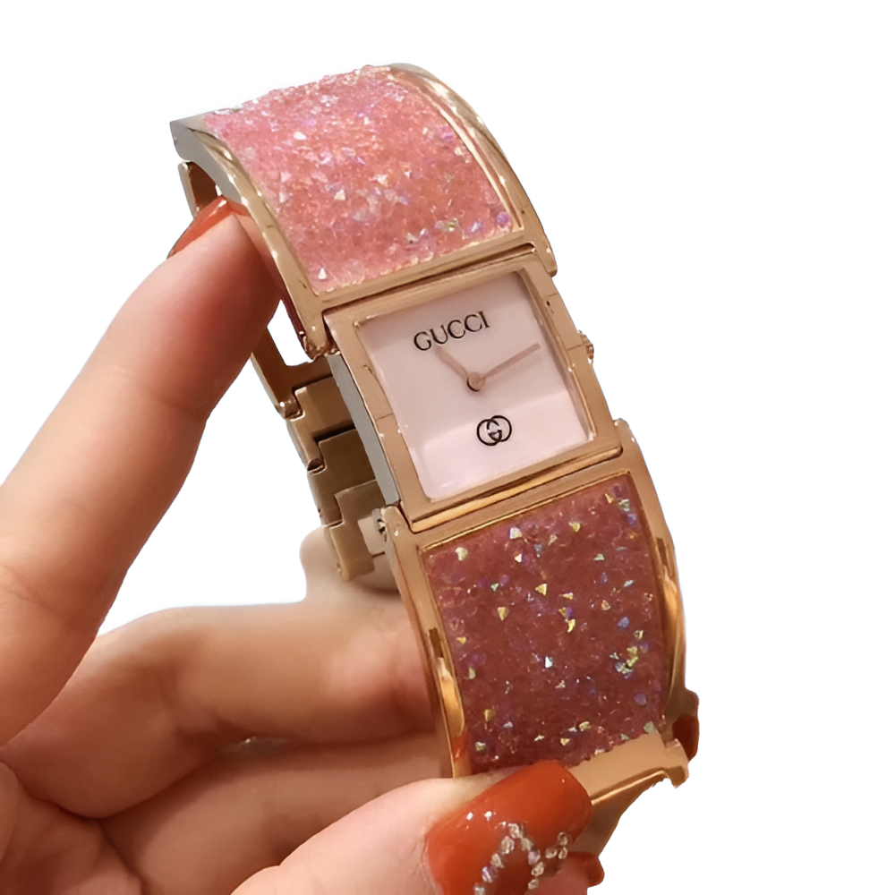 Gucci Women's Pink Glamour Watch Set