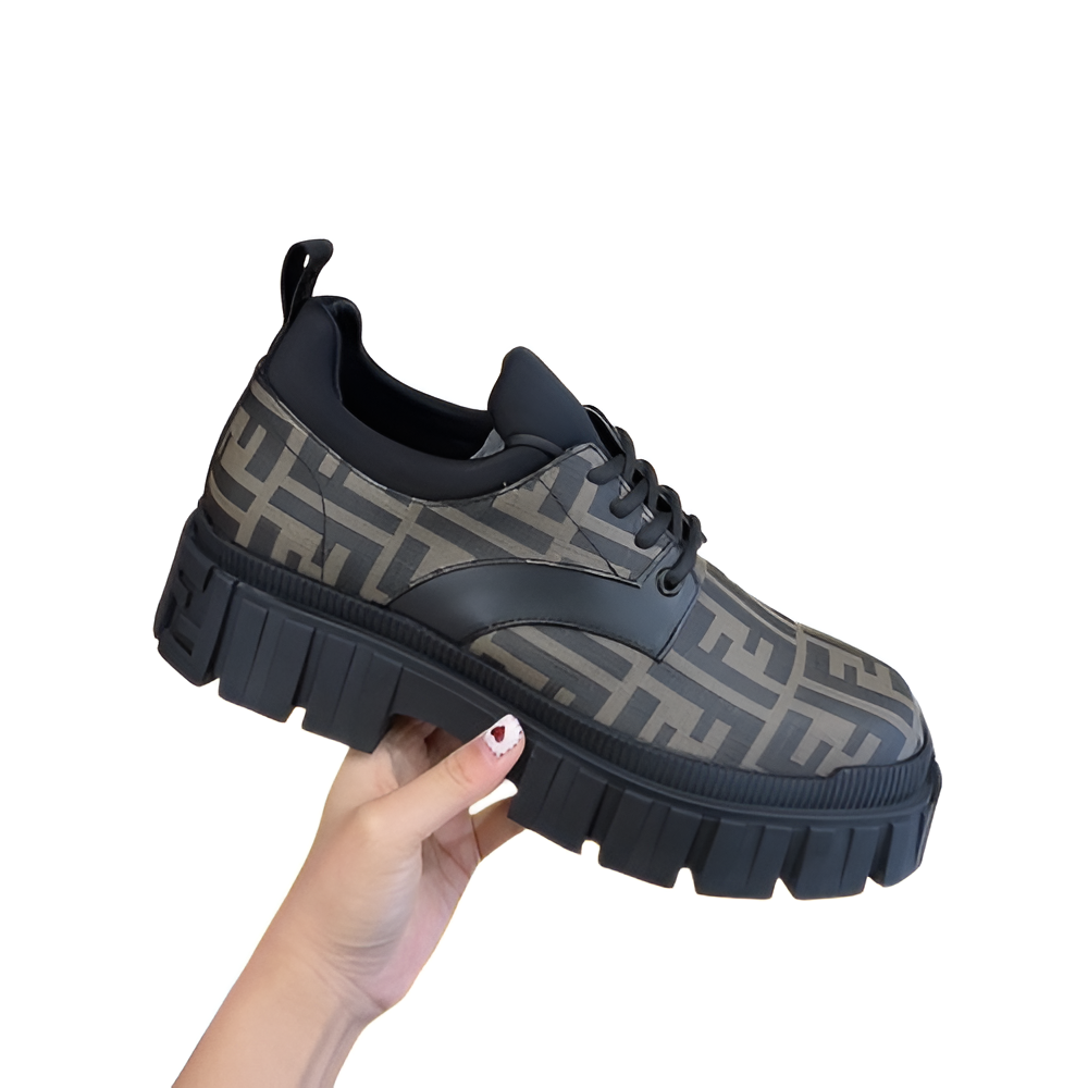 Fendi Men's Monogram Chunky Sole Sneakers