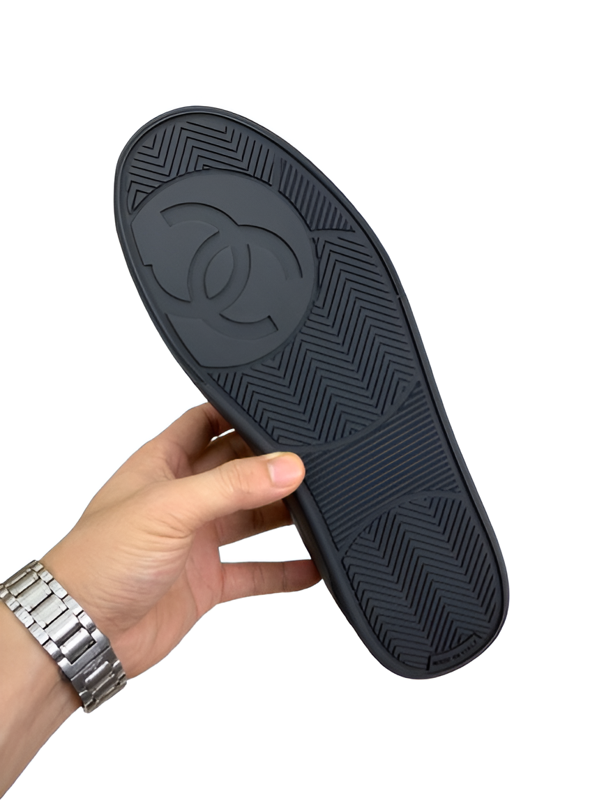 CHANEL Men's Black Sneakers