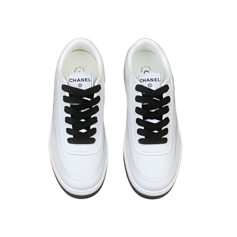 CHANEL Men's White Sneakers
