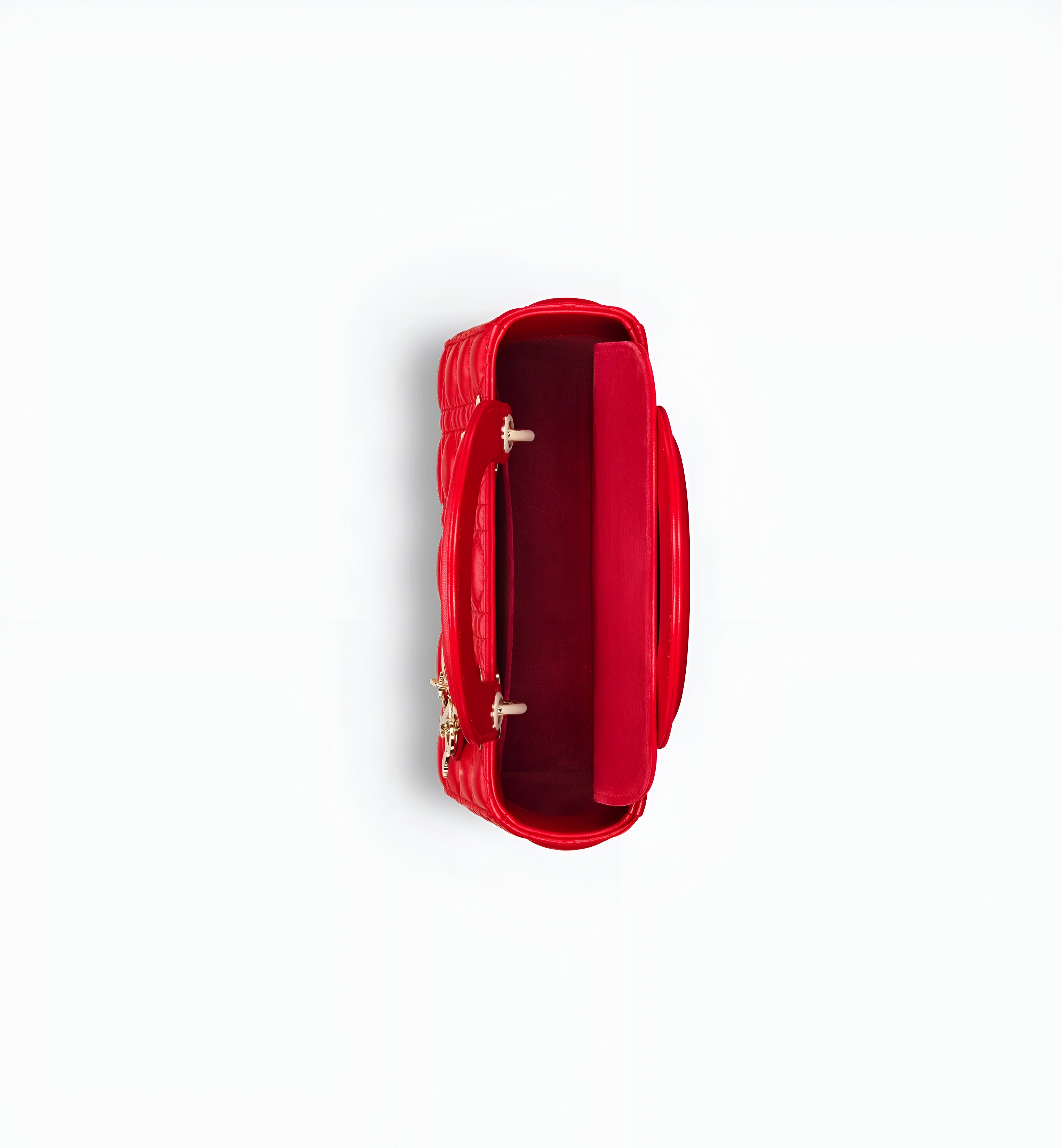 DIOR Red Quilted Leather Mini Tote