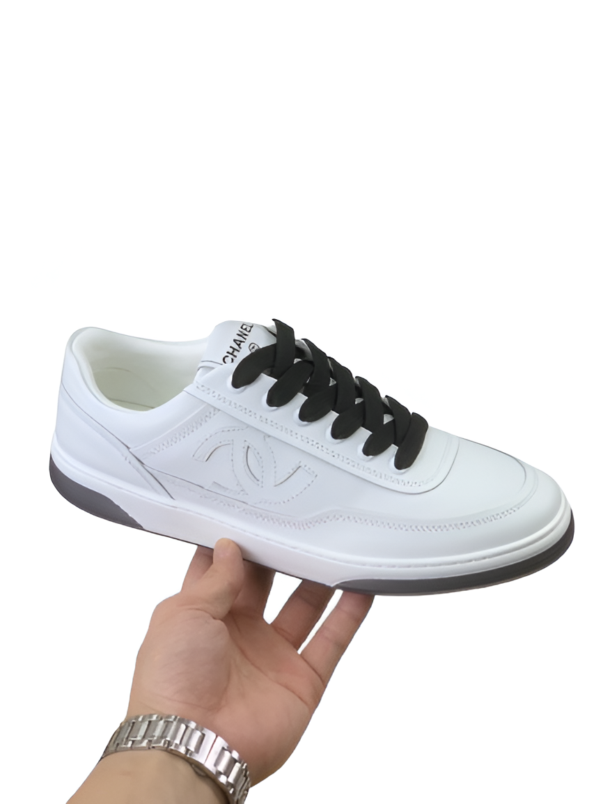 CHANEL Men's White Sneakers